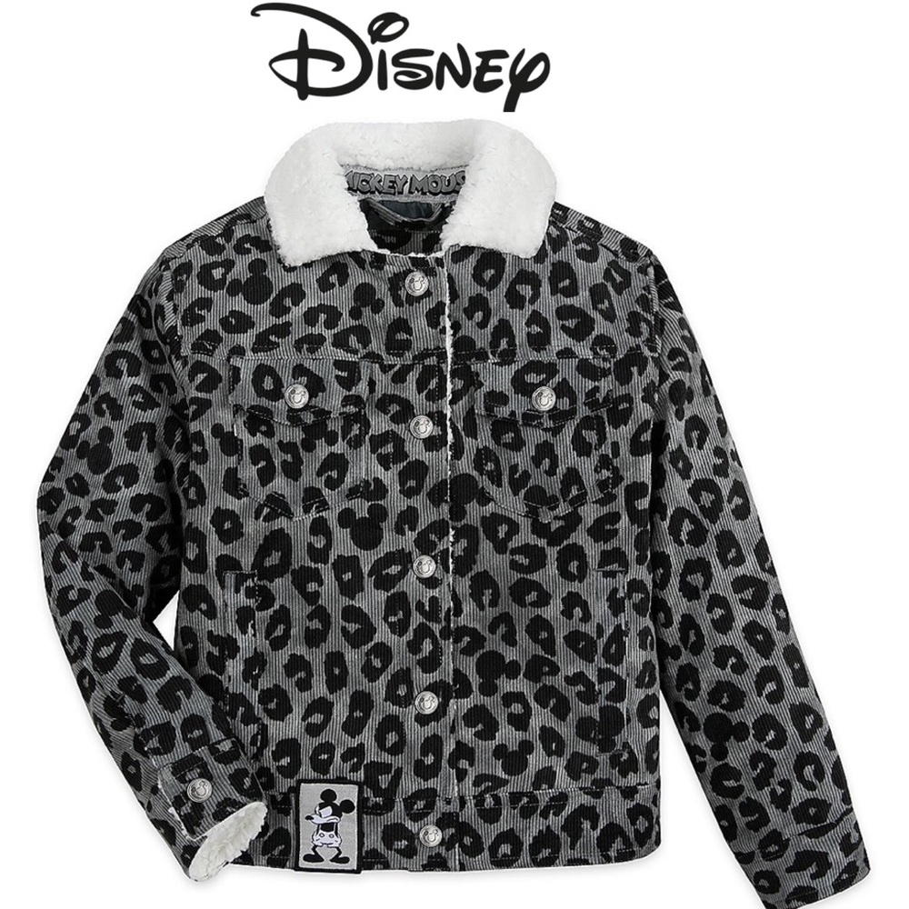 Disney Free Shipping Mickey Mouse Grayscale Jacket size 3T NWT